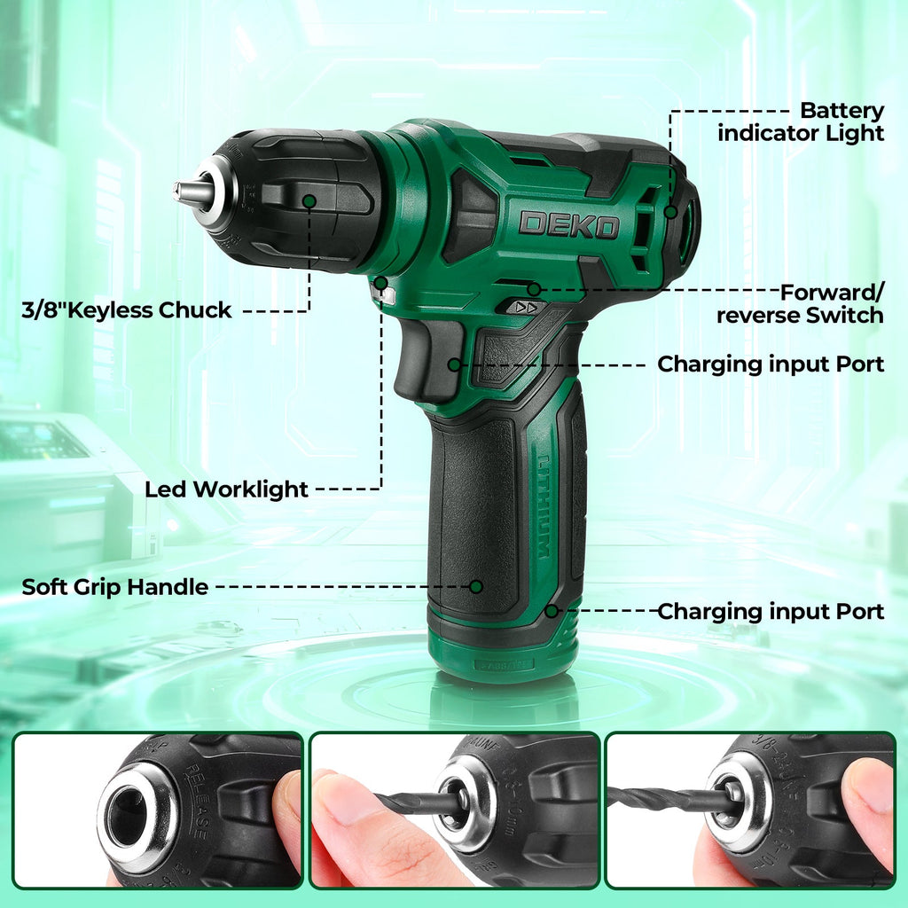 119-Piece Cordless Drill & Home Repair Tool Set