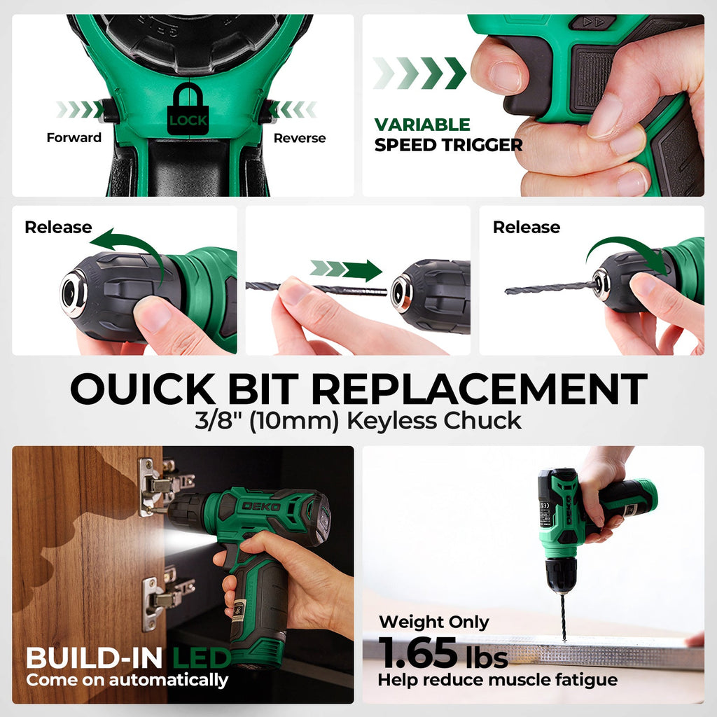 119-Piece Cordless Drill & Home Repair Tool Set