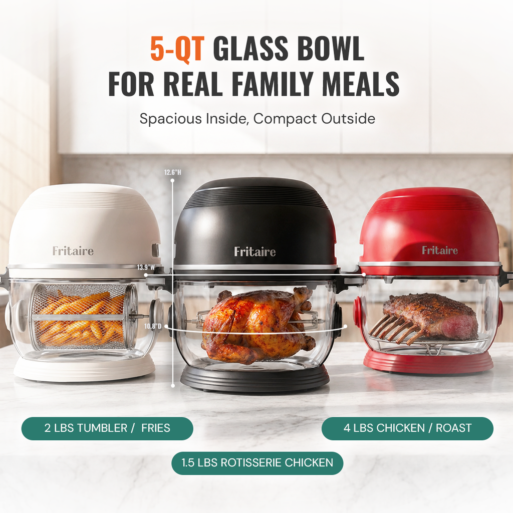 Fritaire Self-Cleaning Air Fryer – Mauve Rose