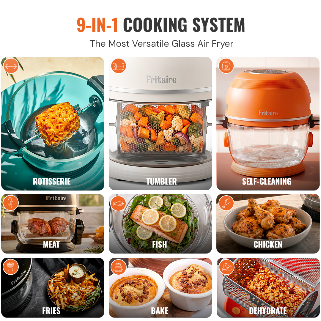 Fritaire Self-Cleaning Air Fryer – Mauve Rose