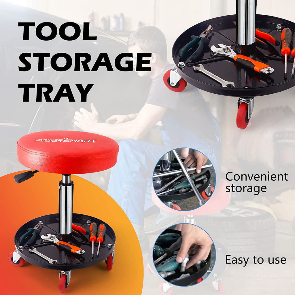 PowerSmart 300 lb Rolling Mechanic Stool