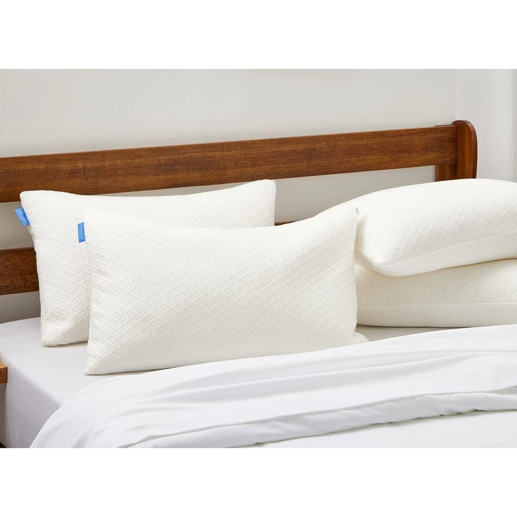 Queen Shredded Memory Foam Pillow with Cooling Bamboo Cover