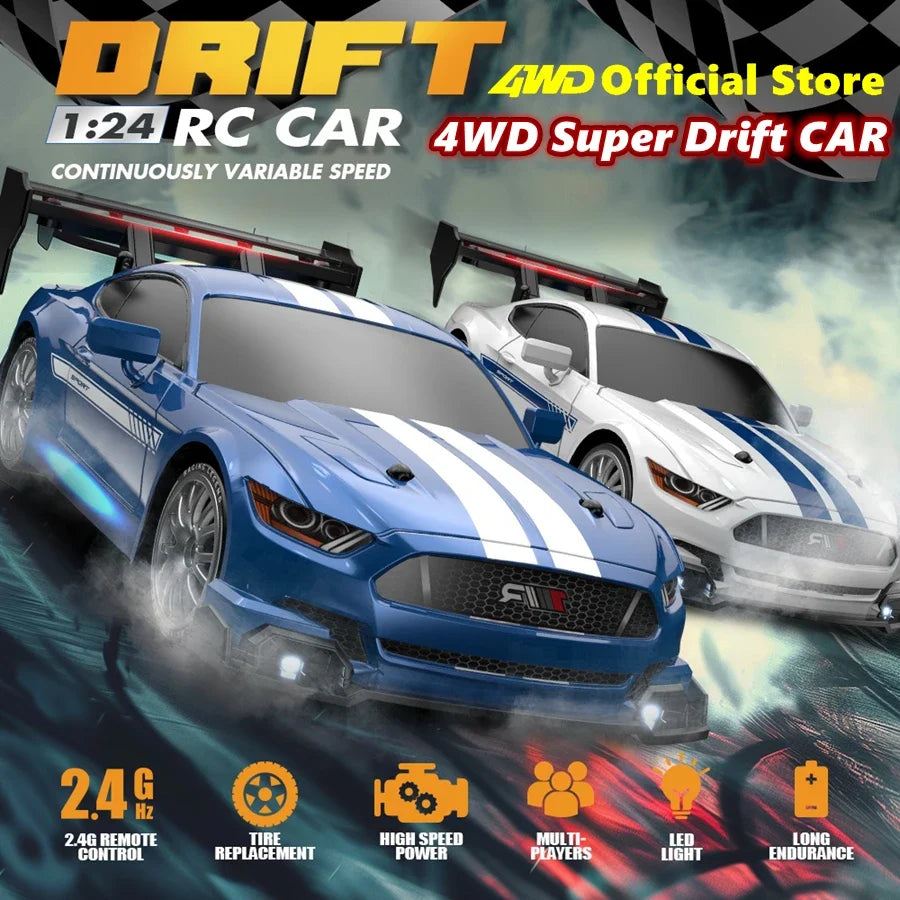 4WD RC Drift Racing Car – 1:24 Scale