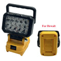 LED Work Light for Dewalt 18V 40W 6000LM, 2 USB Ports, 145° Adjustable Cordless Flood Light (Battery NOT Included)