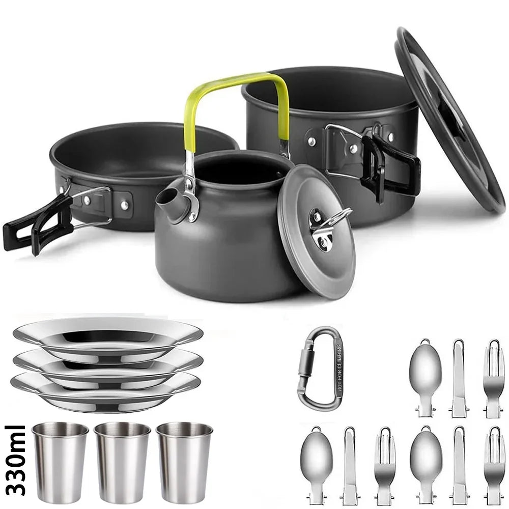 Complete Camping Kitchen Set for 2–3