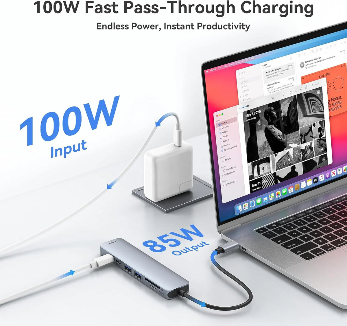 7-in-1 USB-C Docking Station with 4K HDMI & 87W Power Delivery