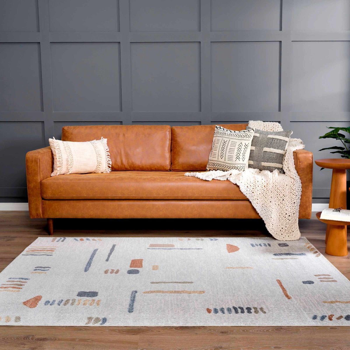 Arnon Modern Washable Area Rug