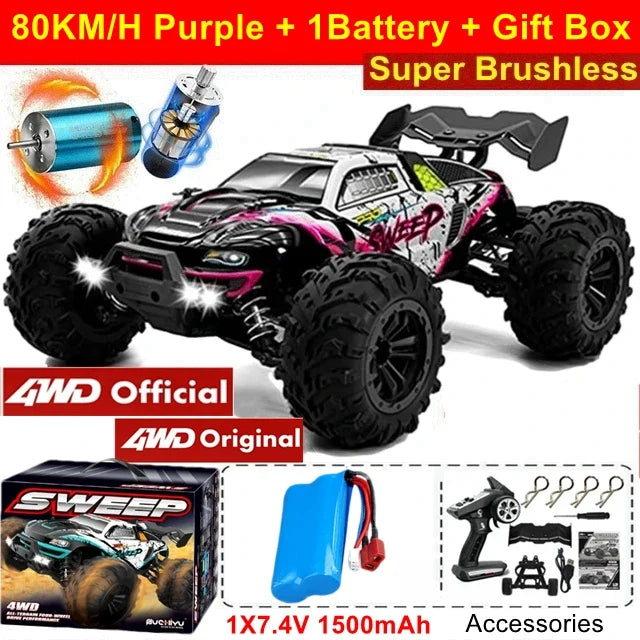 4WD High-Speed Off-Road RC Buggy Truck