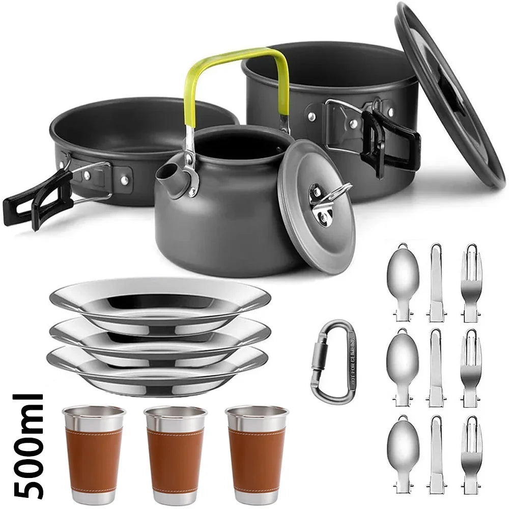 Complete Camping Kitchen Set for 2–3