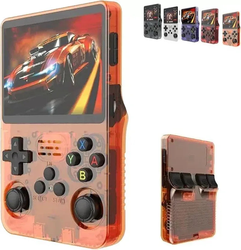 R36S Retro Handheld Gaming Console – Green