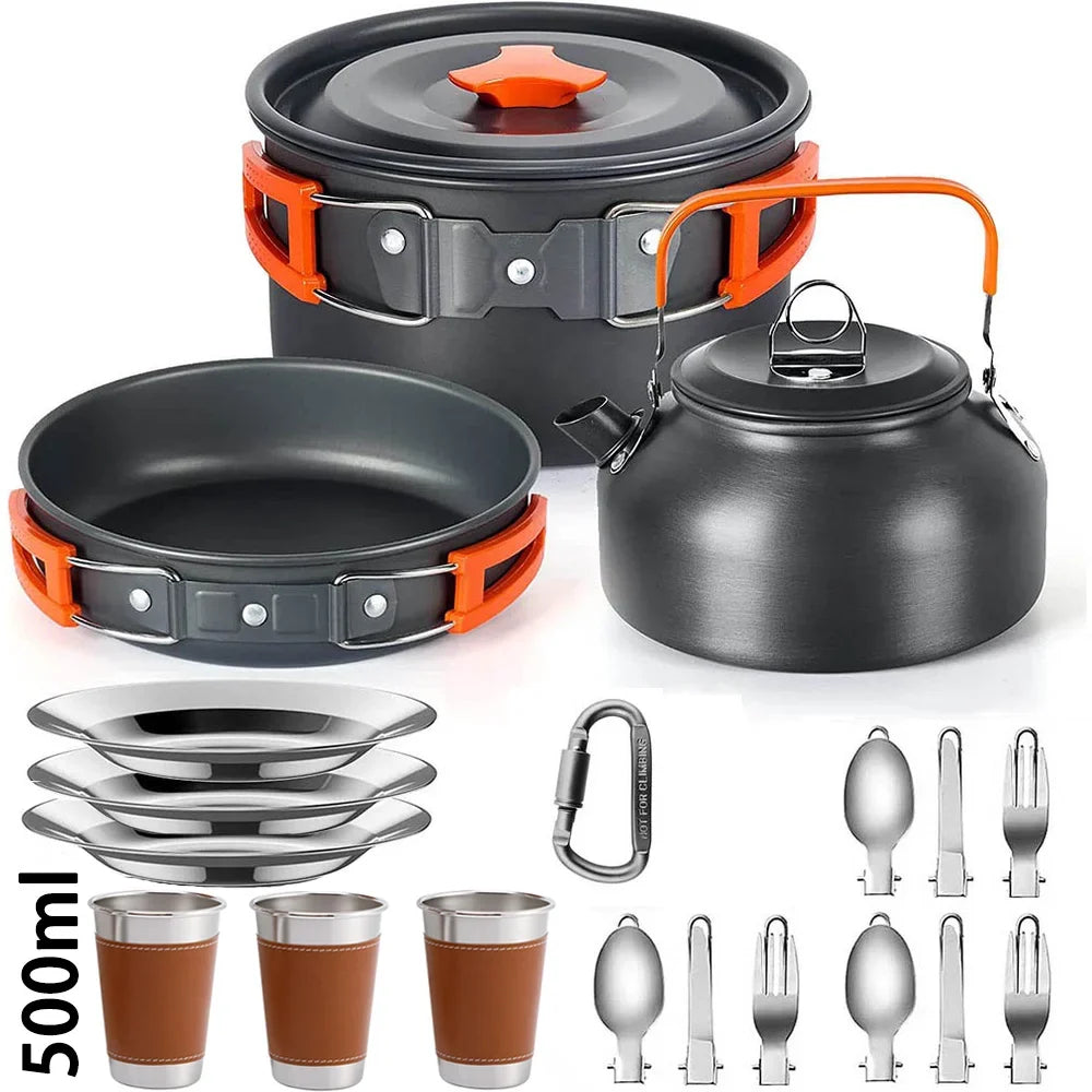 Complete Camping Kitchen Set for 2–3