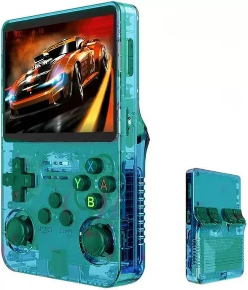 R36S Retro Handheld Gaming Console – Green