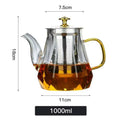 Glass Teapot with Stainless Steel Infuser