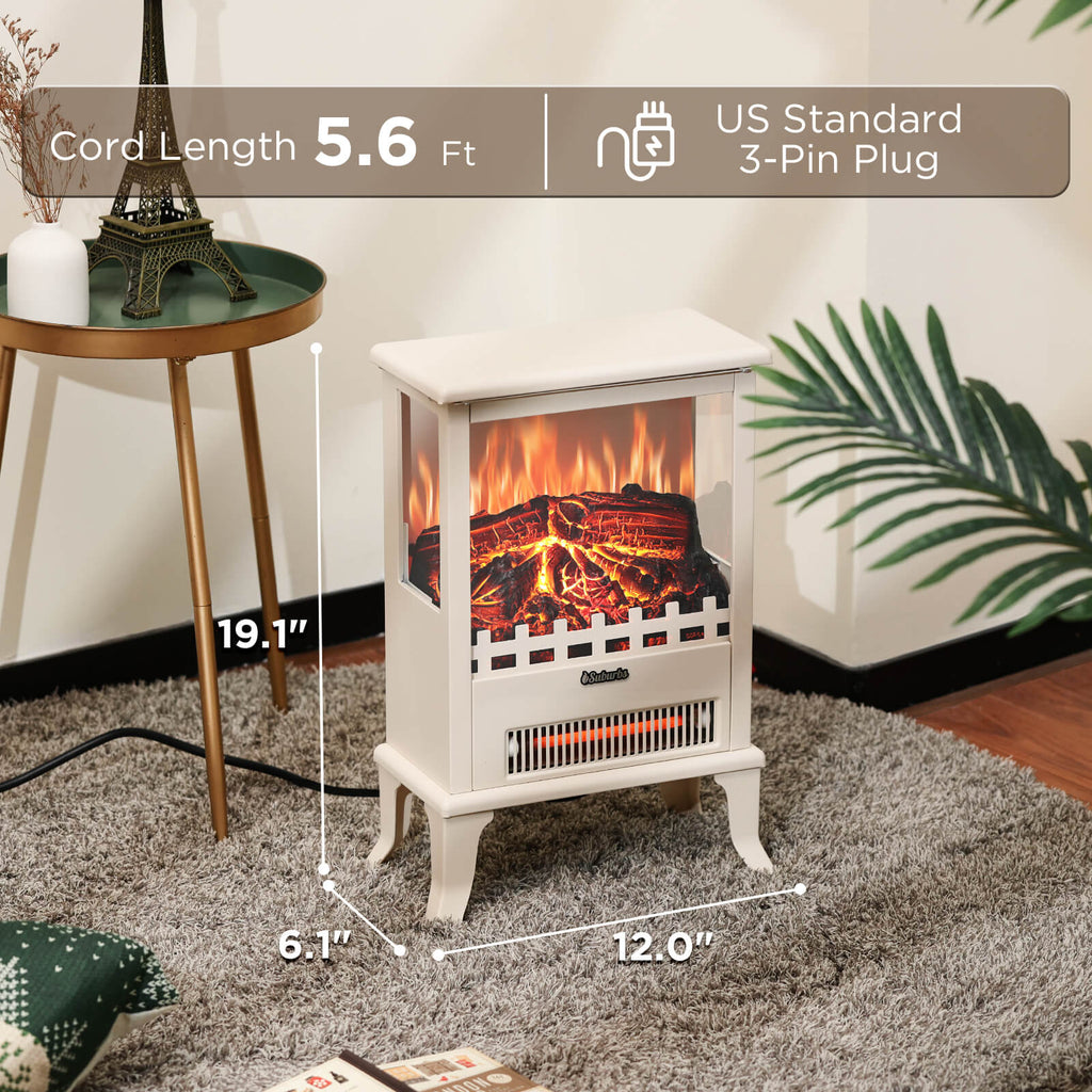 TURBRO TS17Q Electric Fireplace Stove Heater