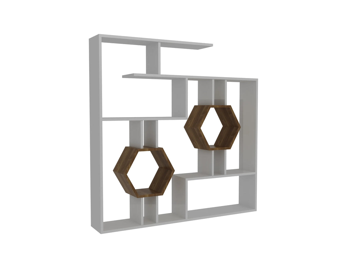 Tamara 53" Geometric Bookcase