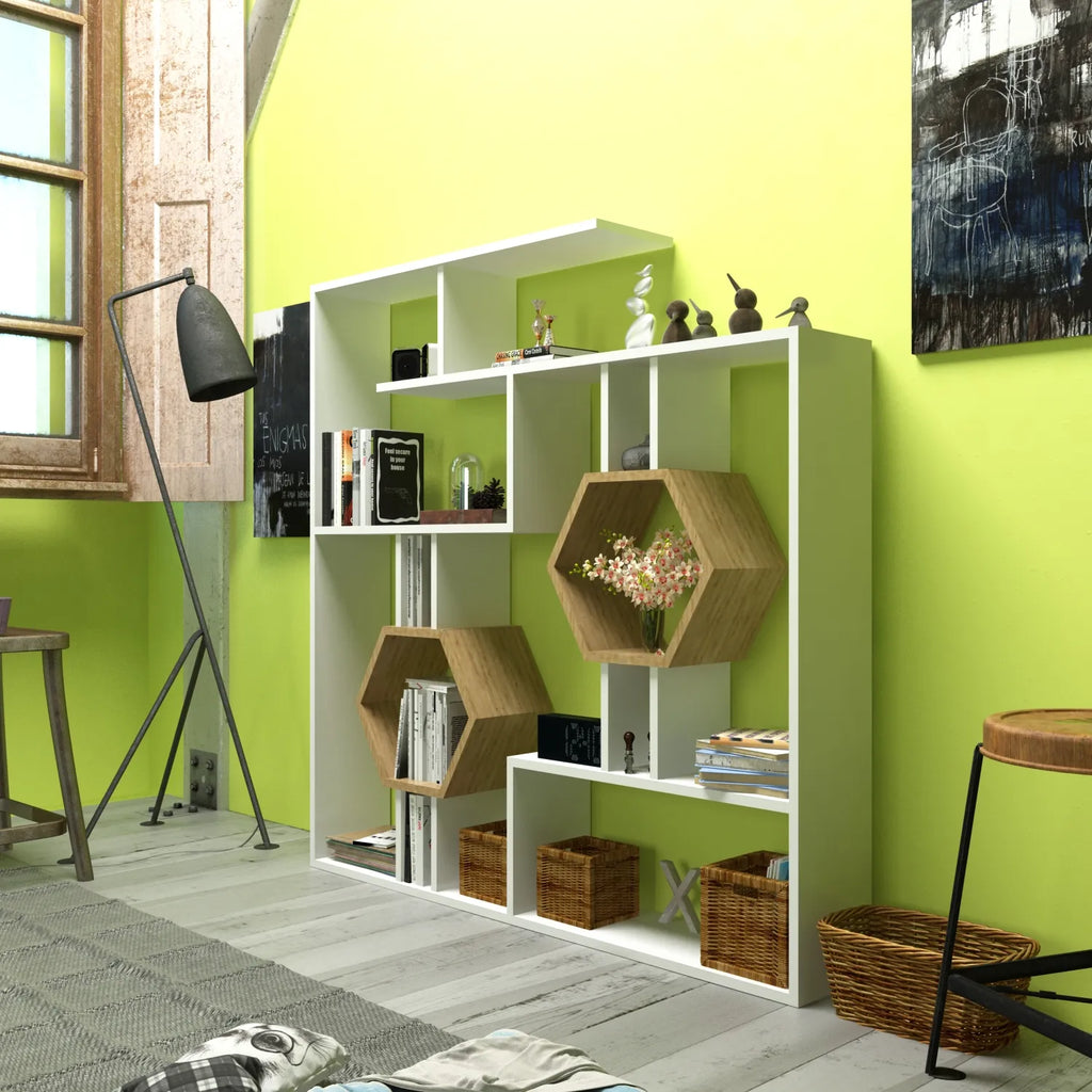 Tamara 53" Geometric Bookcase