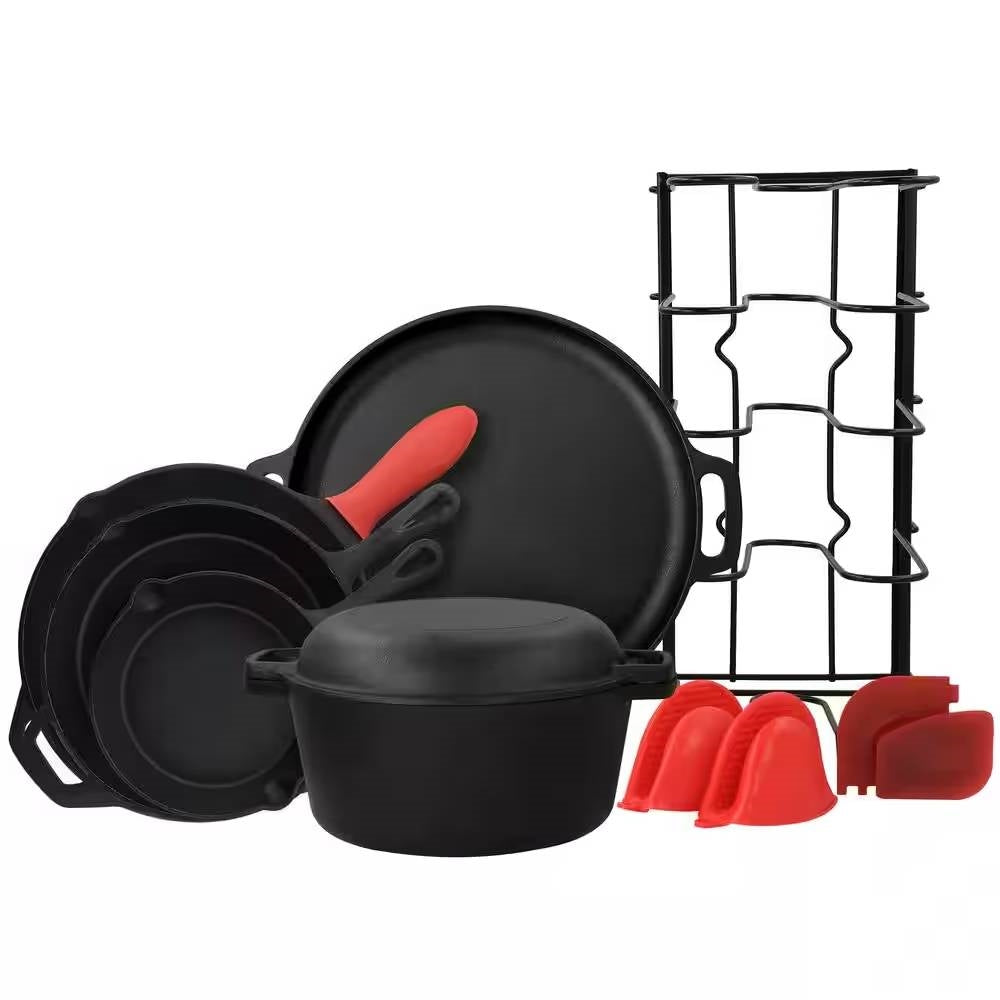12-Piece Cast Iron Cookware Set