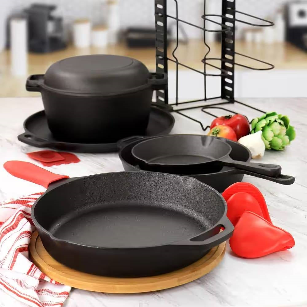 12-Piece Cast Iron Cookware Set