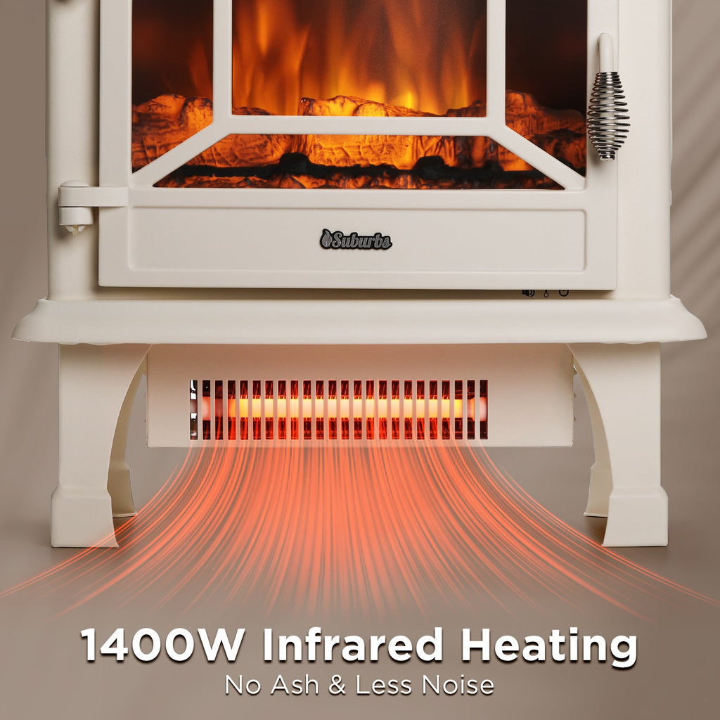 TURBRO TS20 Electric Fireplace Stove Heater with Sound
