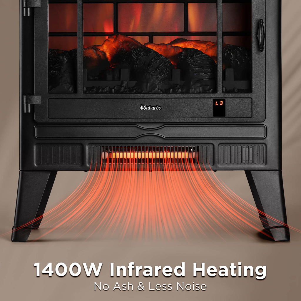 TURBRO TS25 Wi-Fi Smart Electric Fireplace Stove