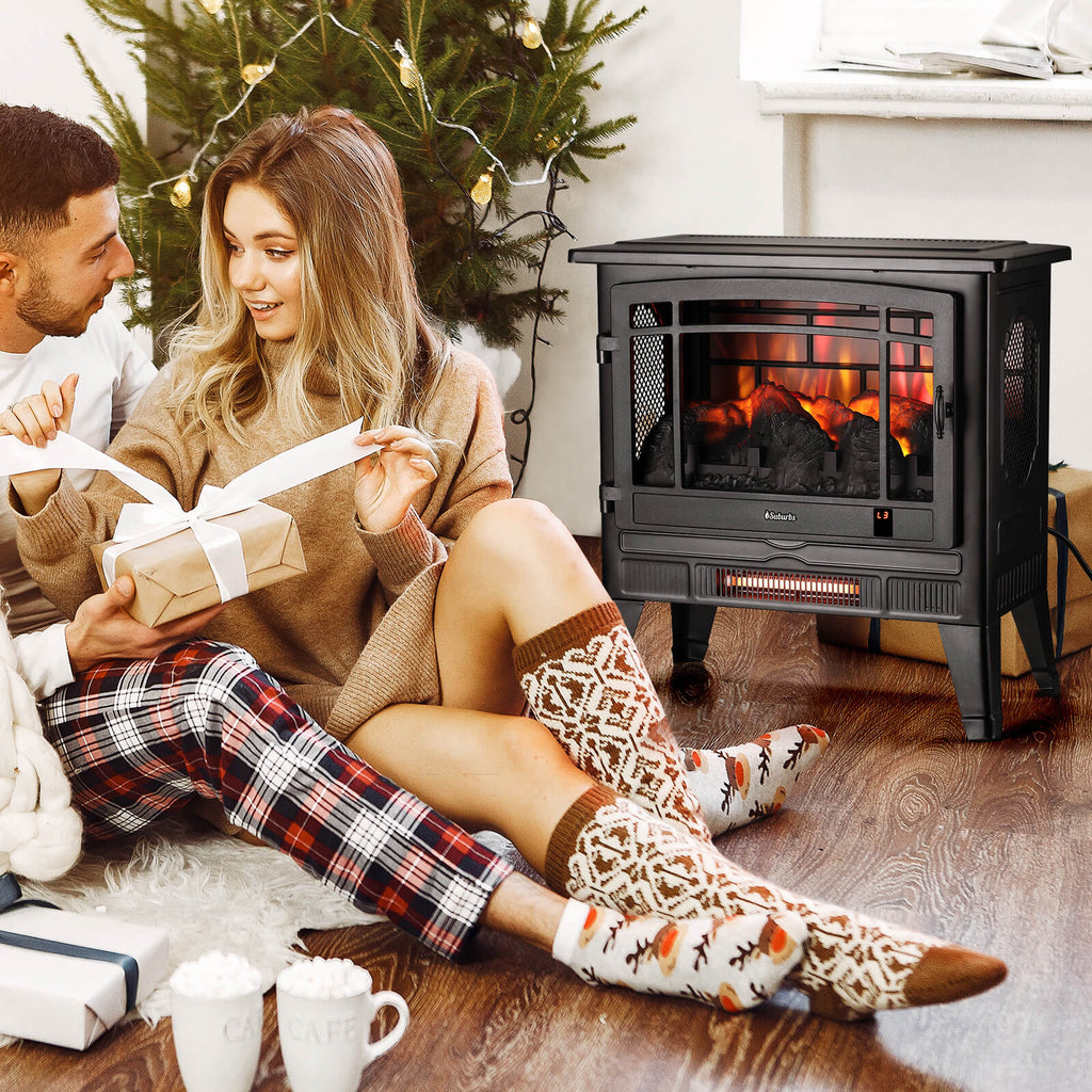 TURBRO TS25 Wi-Fi Smart Electric Fireplace Stove