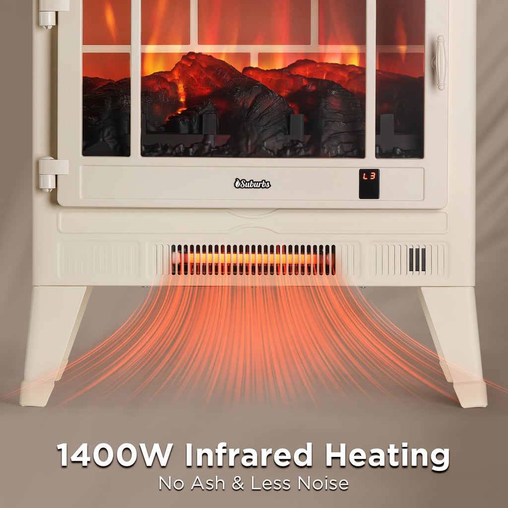 TURBRO TS25 Wi-Fi Smart Electric Fireplace Stove