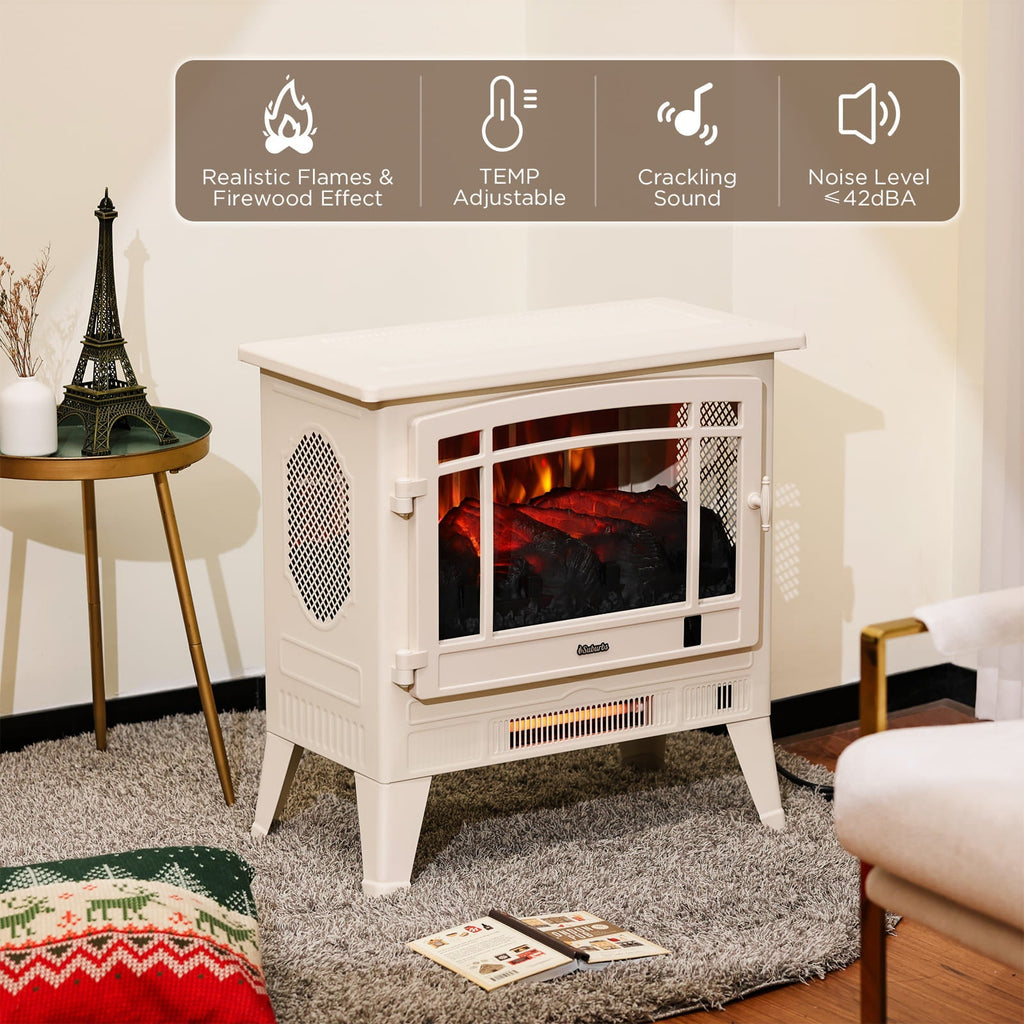 TURBRO TS25 Wi-Fi Smart Electric Fireplace Stove
