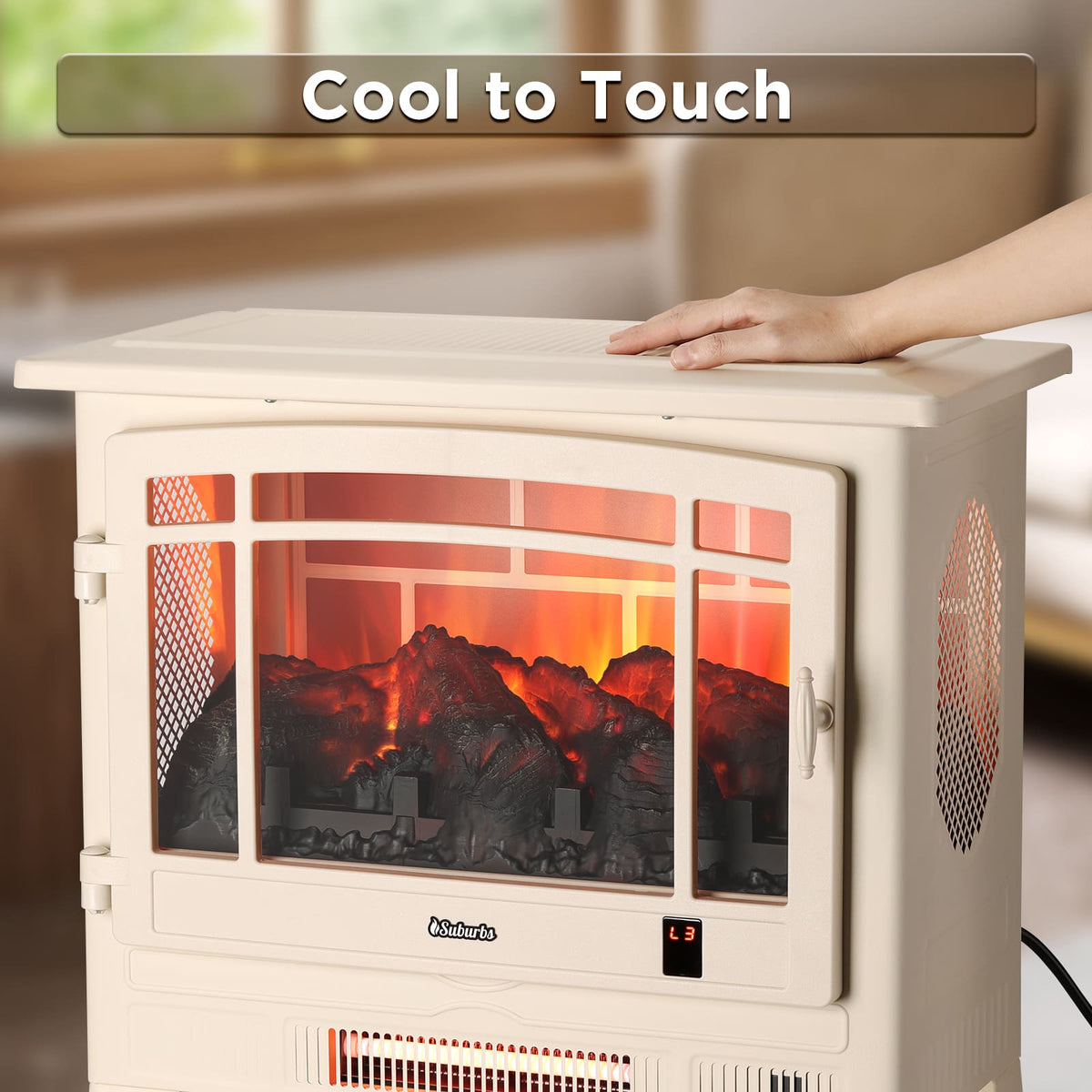TURBRO TS25 Wi-Fi Smart Electric Fireplace Stove