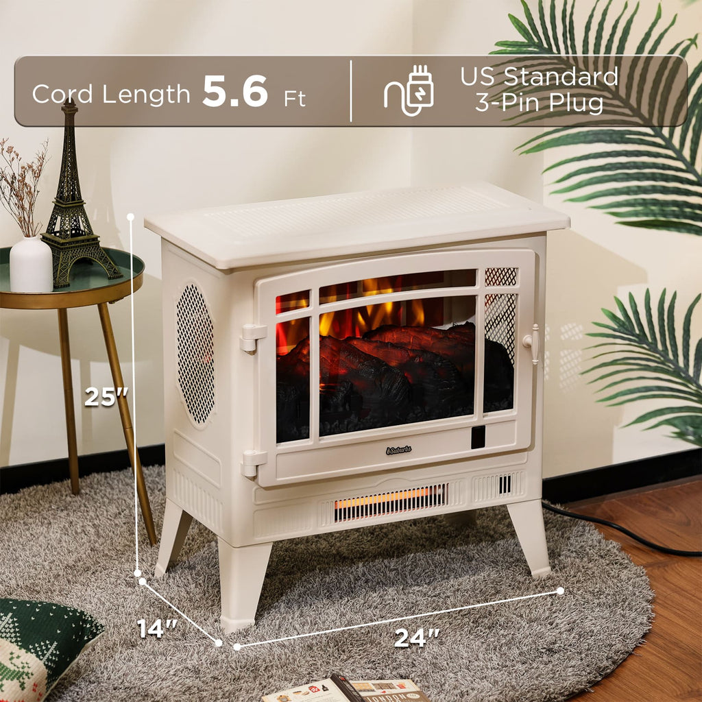 TURBRO TS25 Wi-Fi Smart Electric Fireplace Stove