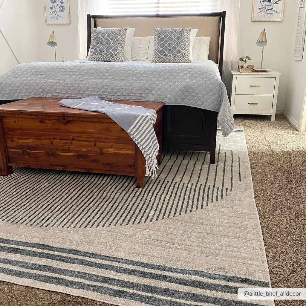 Boutique Rugs Thad Washable Area Rug – Medium Gray