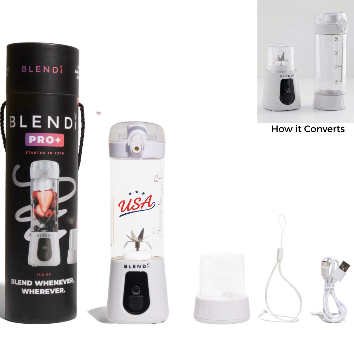 BLENDi USA Pro+ Portable Ice-Crushing Blender