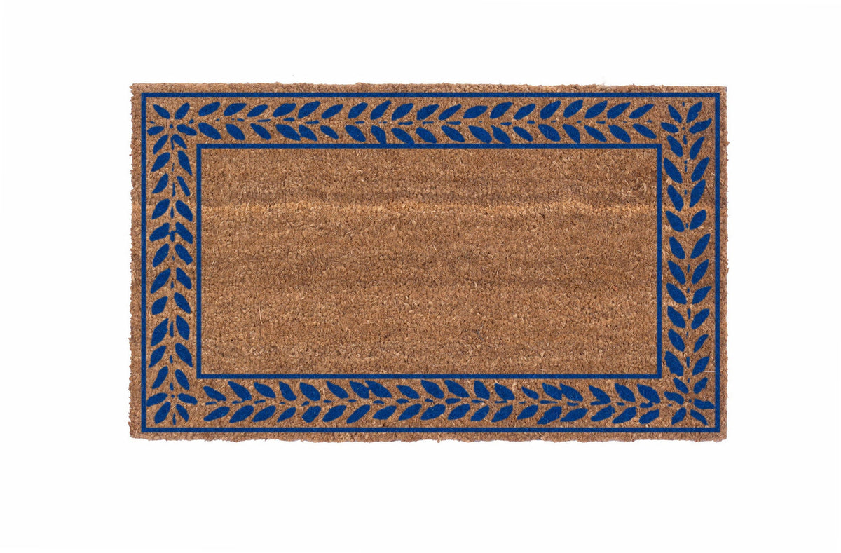 Leafy Vines Bordered Premium Coco Doormat