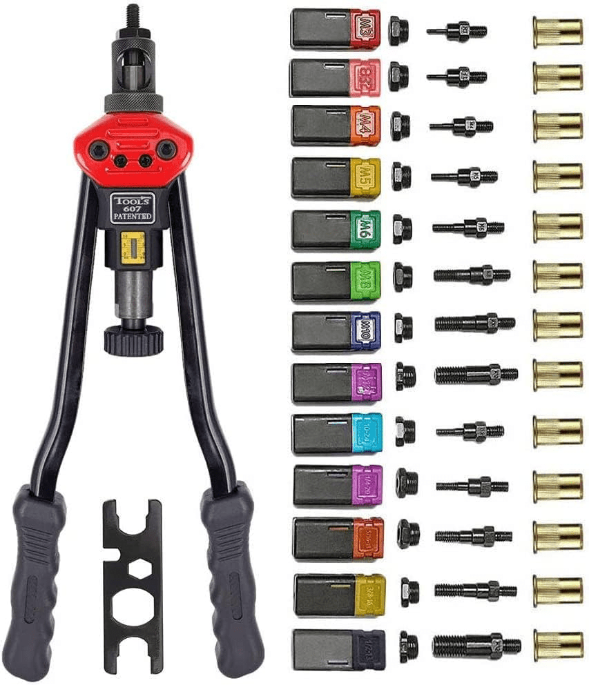 16" Rivet Nut Gun Kit with 15 Mandrels
