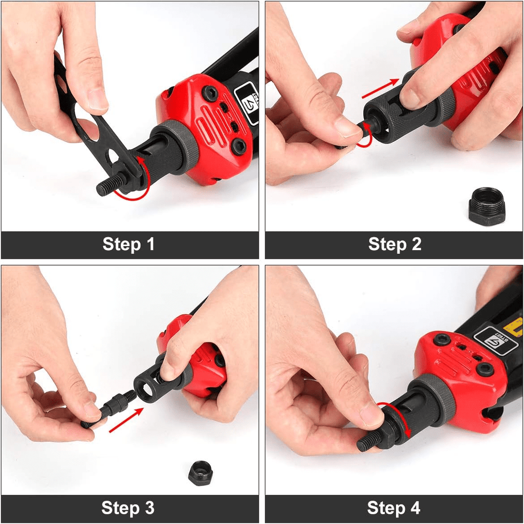 16" Rivet Nut Gun Kit with 15 Mandrels