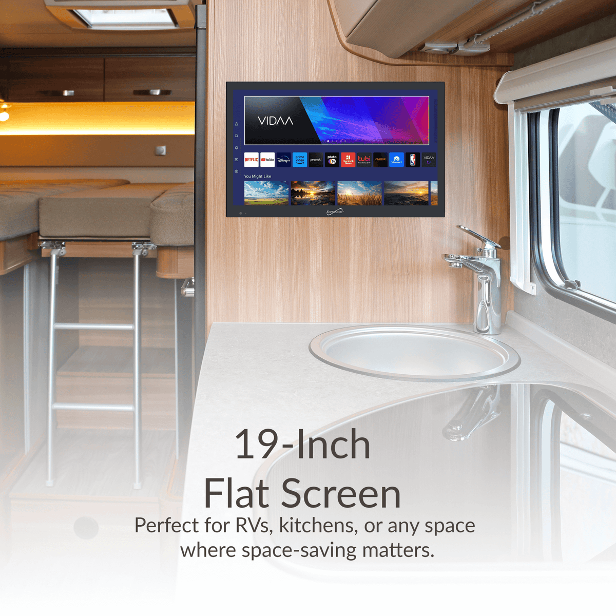 Supersonic 19" Smart LED TV with Built-In Wi-Fi