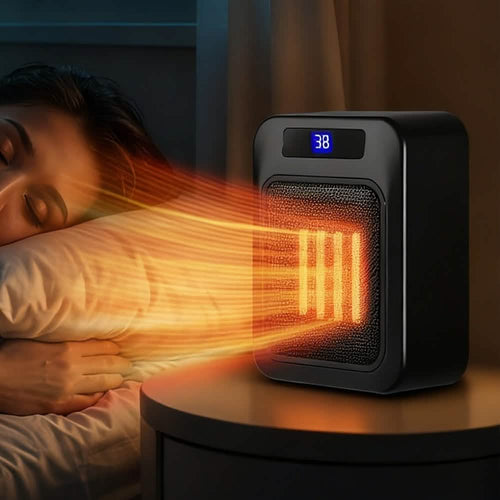1500W Ceramic Space Heater with Remote & Timer