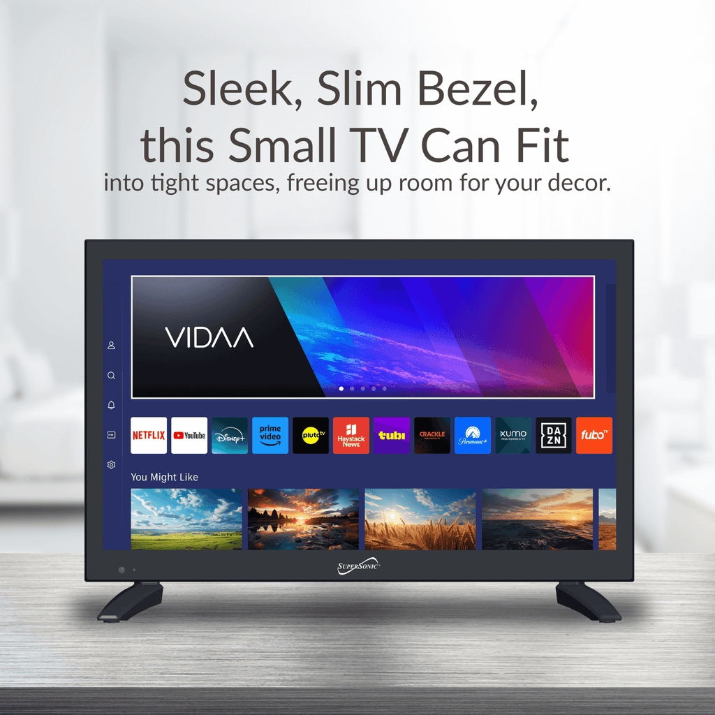 Supersonic 19" Smart LED TV with Built-In Wi-Fi