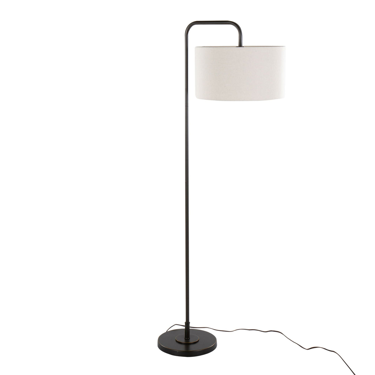 Contemporary Floor Lamp with Drum Shade