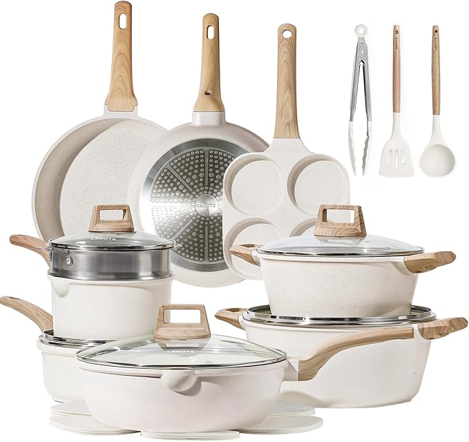 CAROTE 21-Piece Nonstick Cookware Set