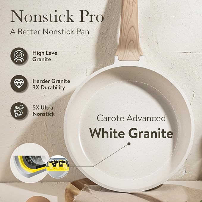 CAROTE 21-Piece Nonstick Cookware Set