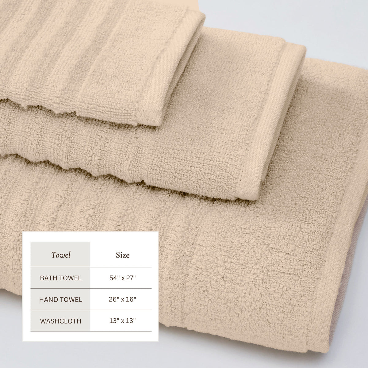 Karina Luxury Combed Cotton Bath Towel Set
