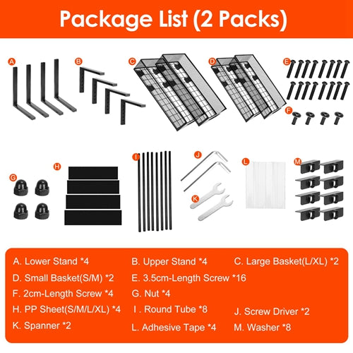 2-Tier Pull-Out Under-Sink Organizer Set