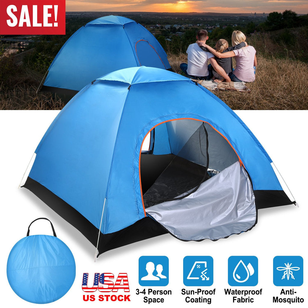 4-Person Instant Pop-Up Camping Tent