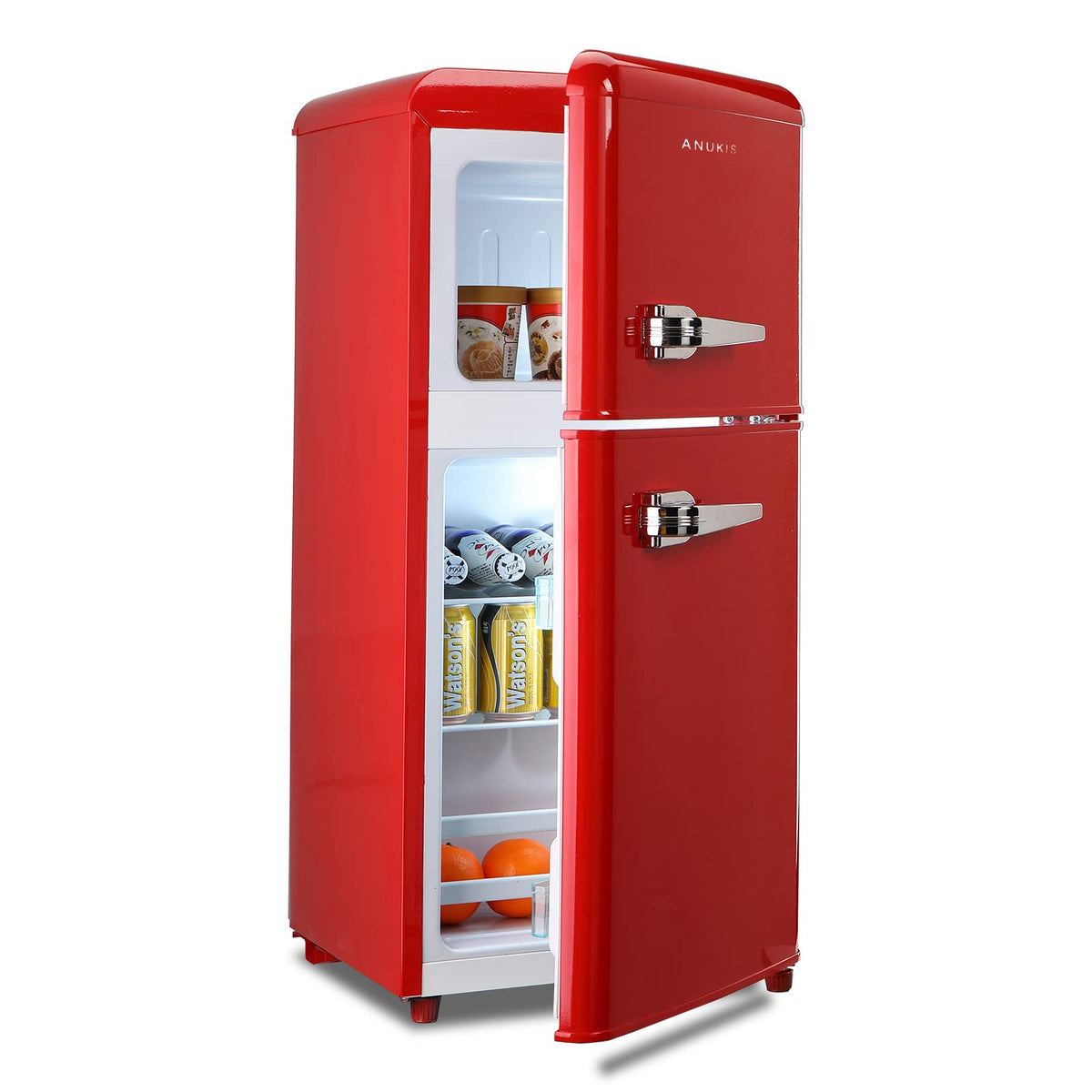 3.5 Cu.Ft Compact Refrigerator Mini Fridge with Freezer - ABS Steel