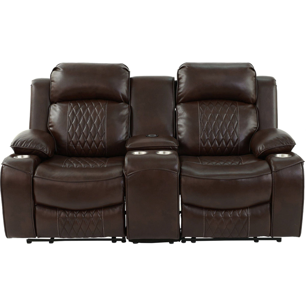Power Reclining Living Room Set with Adjustable Headrests & USB – Brown or Gray