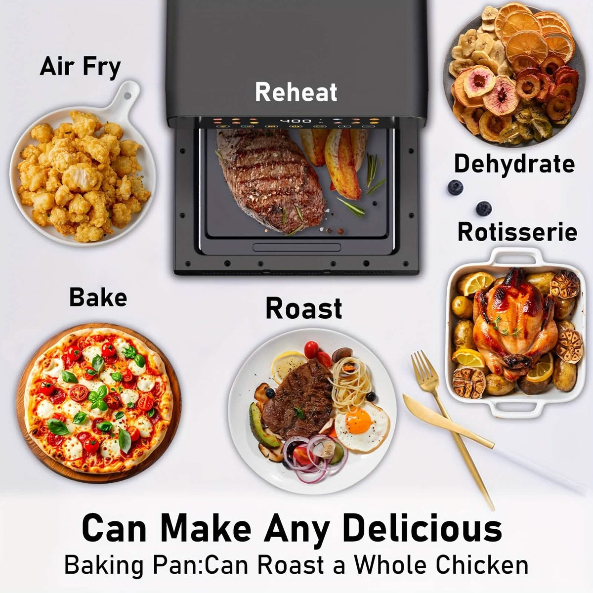 12-Qt 12-in-1 Smart Air Fryer Oven
