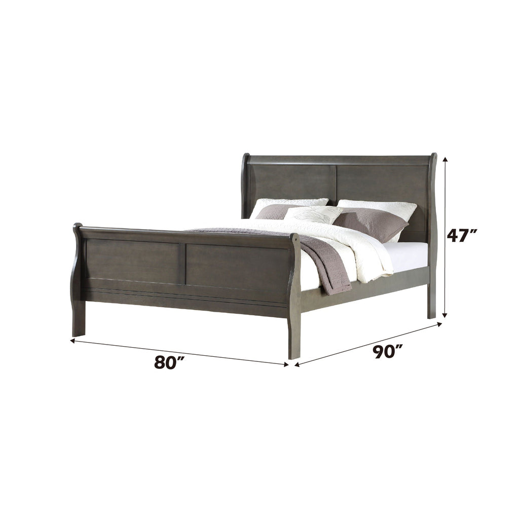 Louis Philippe Sleigh Bedroom Set – King Options