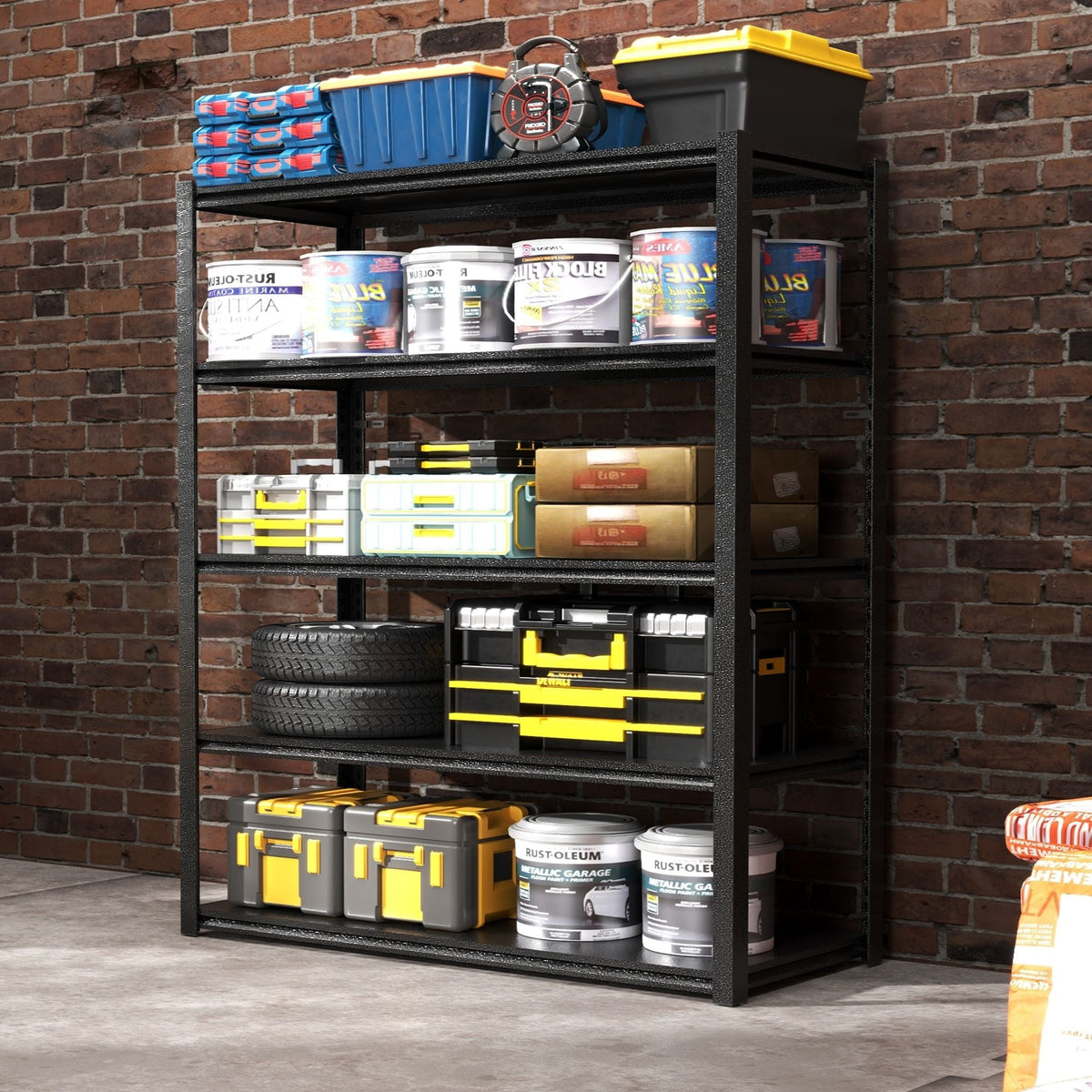 Heavy-Duty Adjustable Garage Shelving Unit