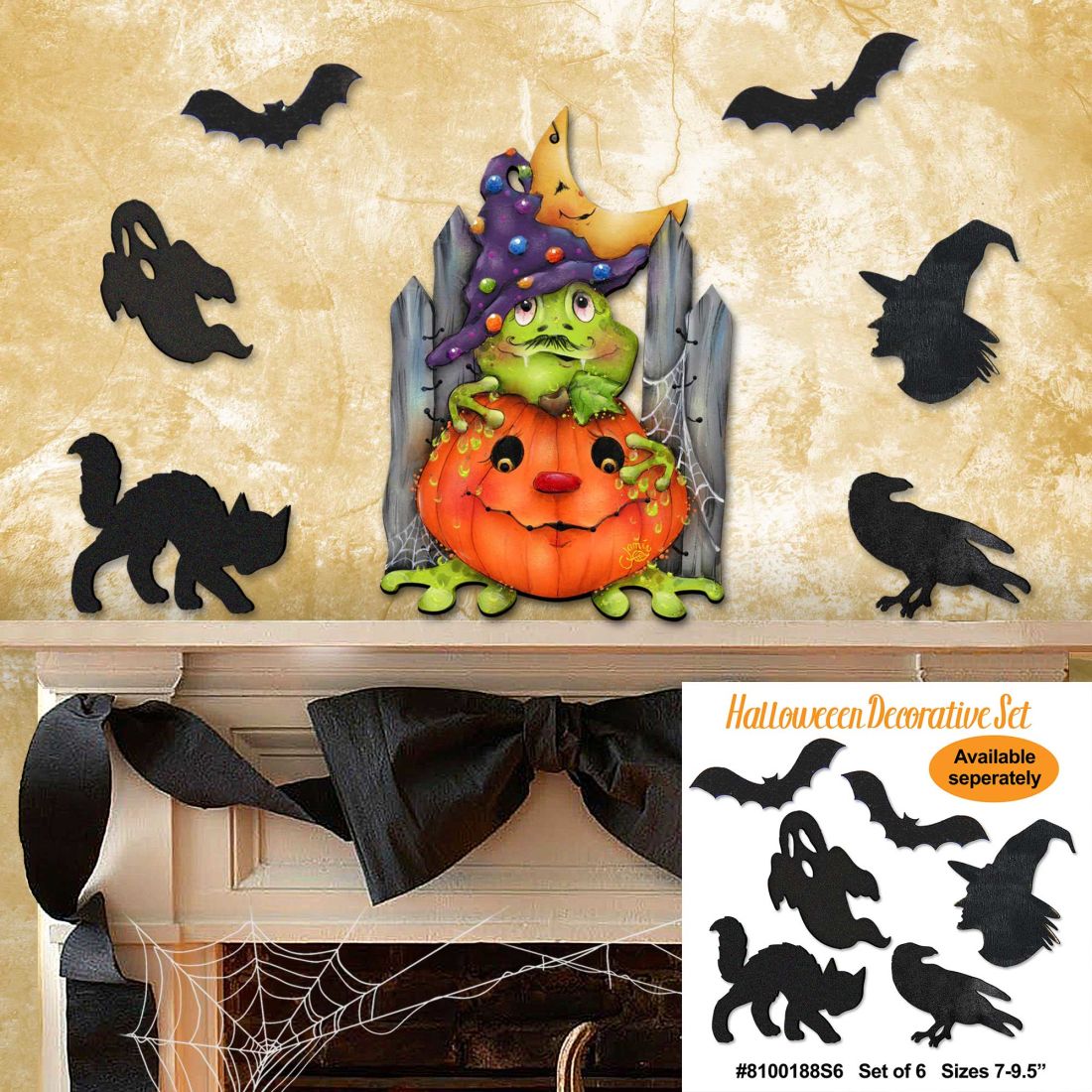 Jeepers Creepers Halloween Door Decor by Jamie Mills-Price - Thanksgiving Halloween Decor - 8457403H