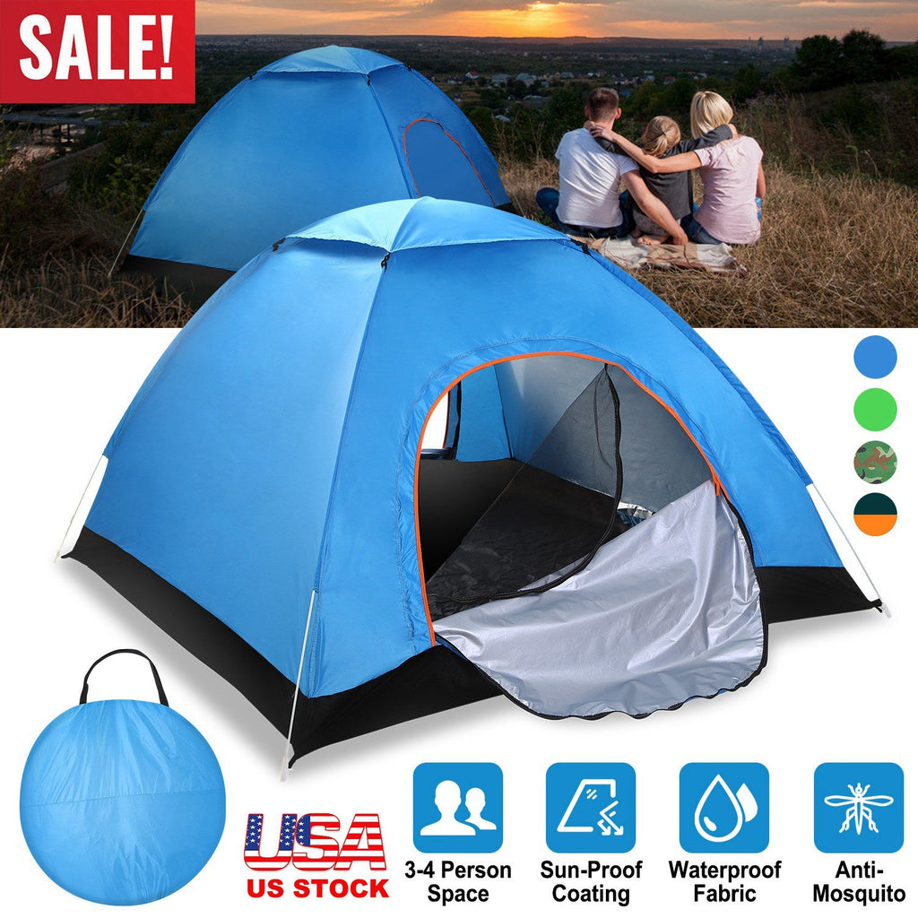 4-Person Instant Pop-Up Camping Tent